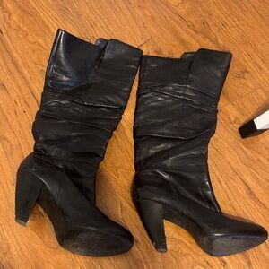 Via Spiga Black Heeled Boots